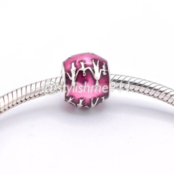 Authentic PANDORA Family Silhouettes Charm with Violet Enamel - 791399EN62 - Picture 4 of 11